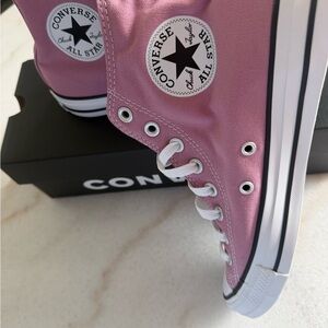 Converse Chuck Taylor All Star High Top Sneakers Pink w/ White Accents A13263F